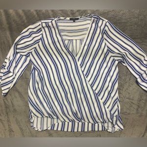 West Kei from Stitch Fix, Blue and white stripe, size medium, worn once
